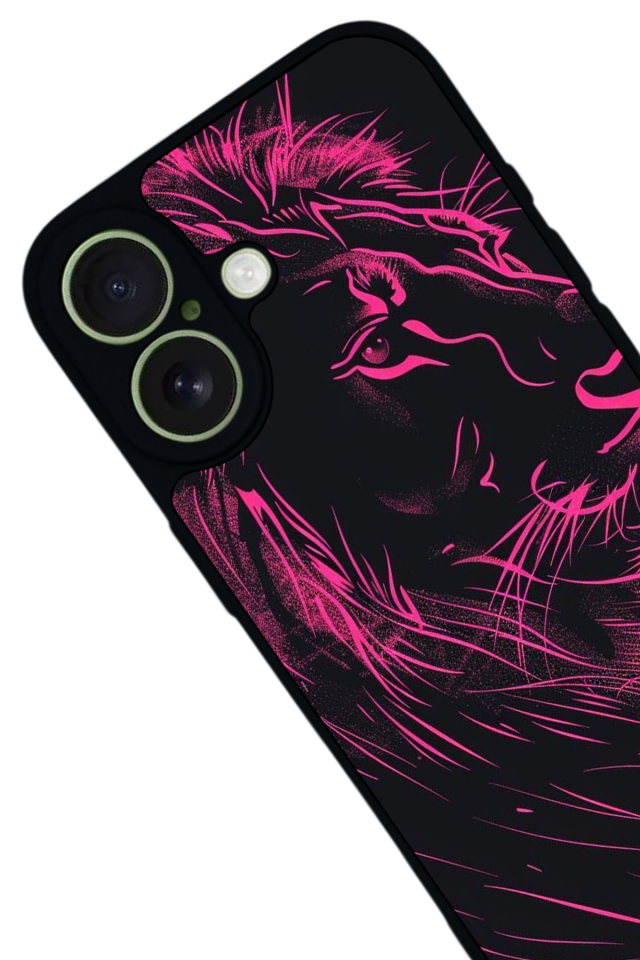 iPhone 17 Uyumlu Aslan Tasarımlı Glossy Premium Kılıf