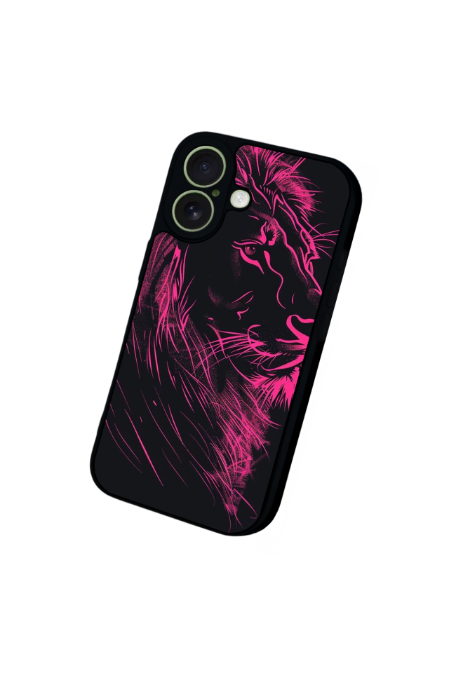 iPhone 17 Uyumlu Aslan Tasarımlı Glossy Premium Kılıf