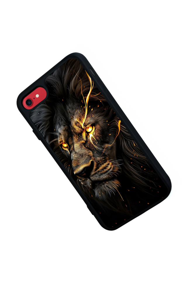 iPhone 7 Uyumlu Aslan Tasarımlı Glossy Premium Kılıf