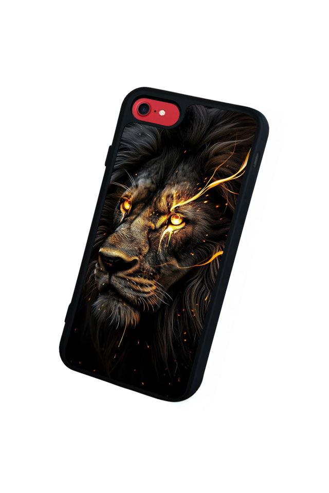 iPhone 7 Uyumlu Aslan Tasarımlı Glossy Premium Kılıf