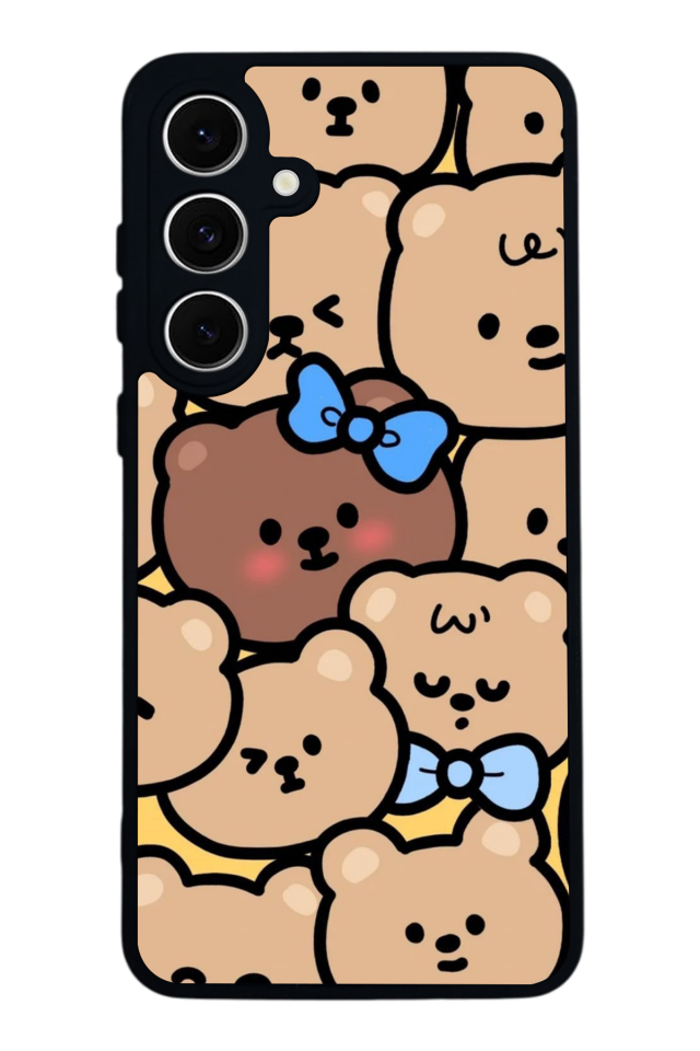 Samsung Galaxy A16 Uyumlu Ayı Tasarımlı Glossy Premium Kılıf