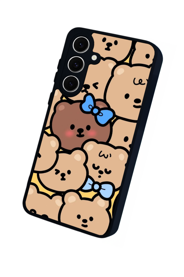 Samsung Galaxy A16 Uyumlu Ayı Tasarımlı Glossy Premium Kılıf