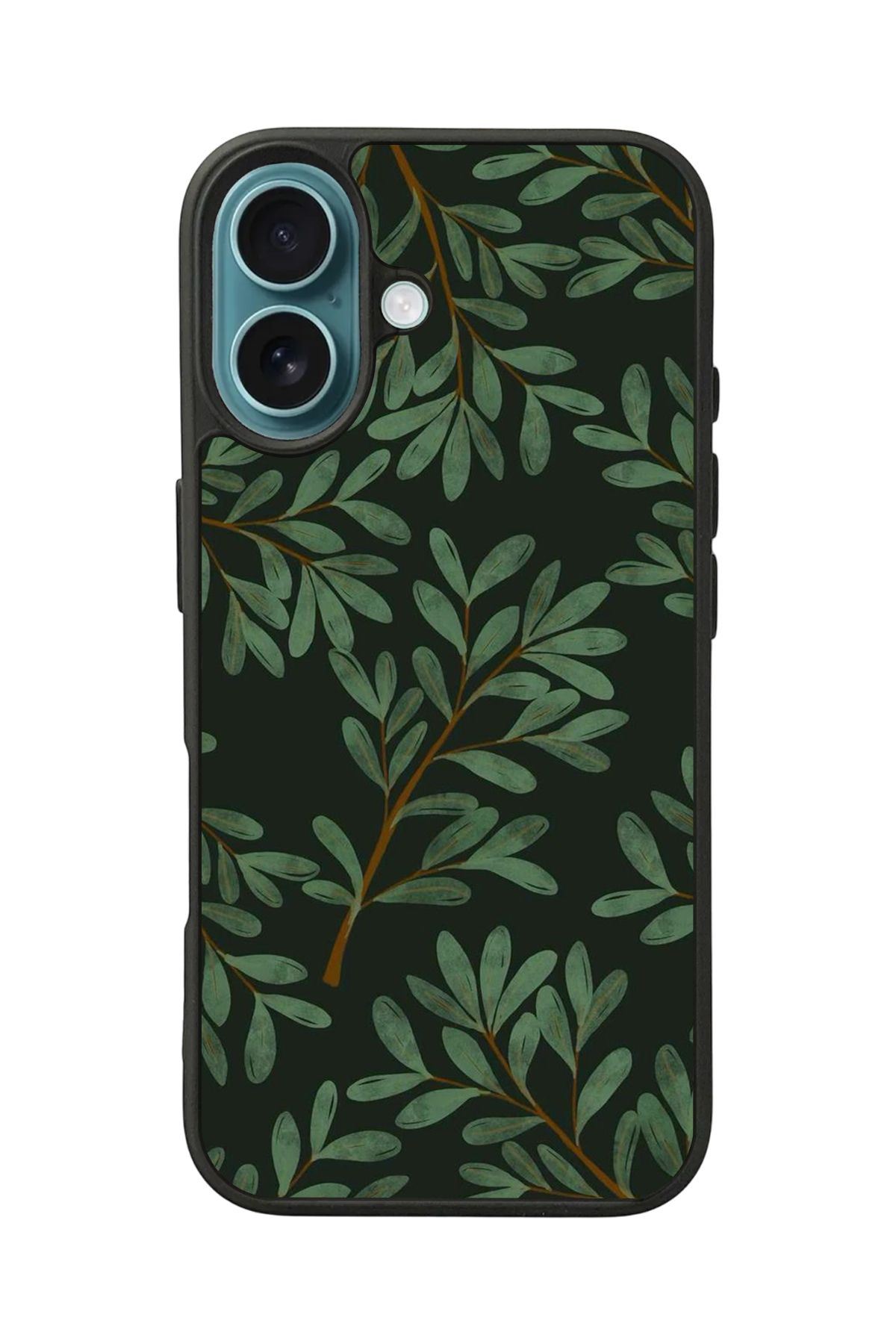 iPhone 16 Plus Uyumlu Botanik Tasarımlı Glossy Premium Kılıf