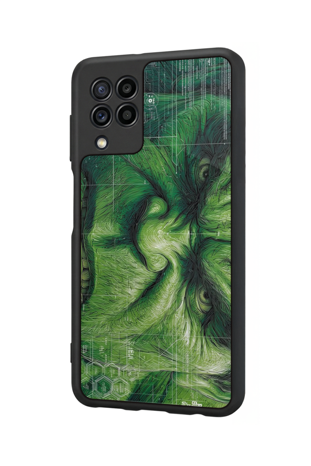 Samsung Galaxy M32 Uyumlu Hulk Tasarımlı Glossy Premium Kılıf