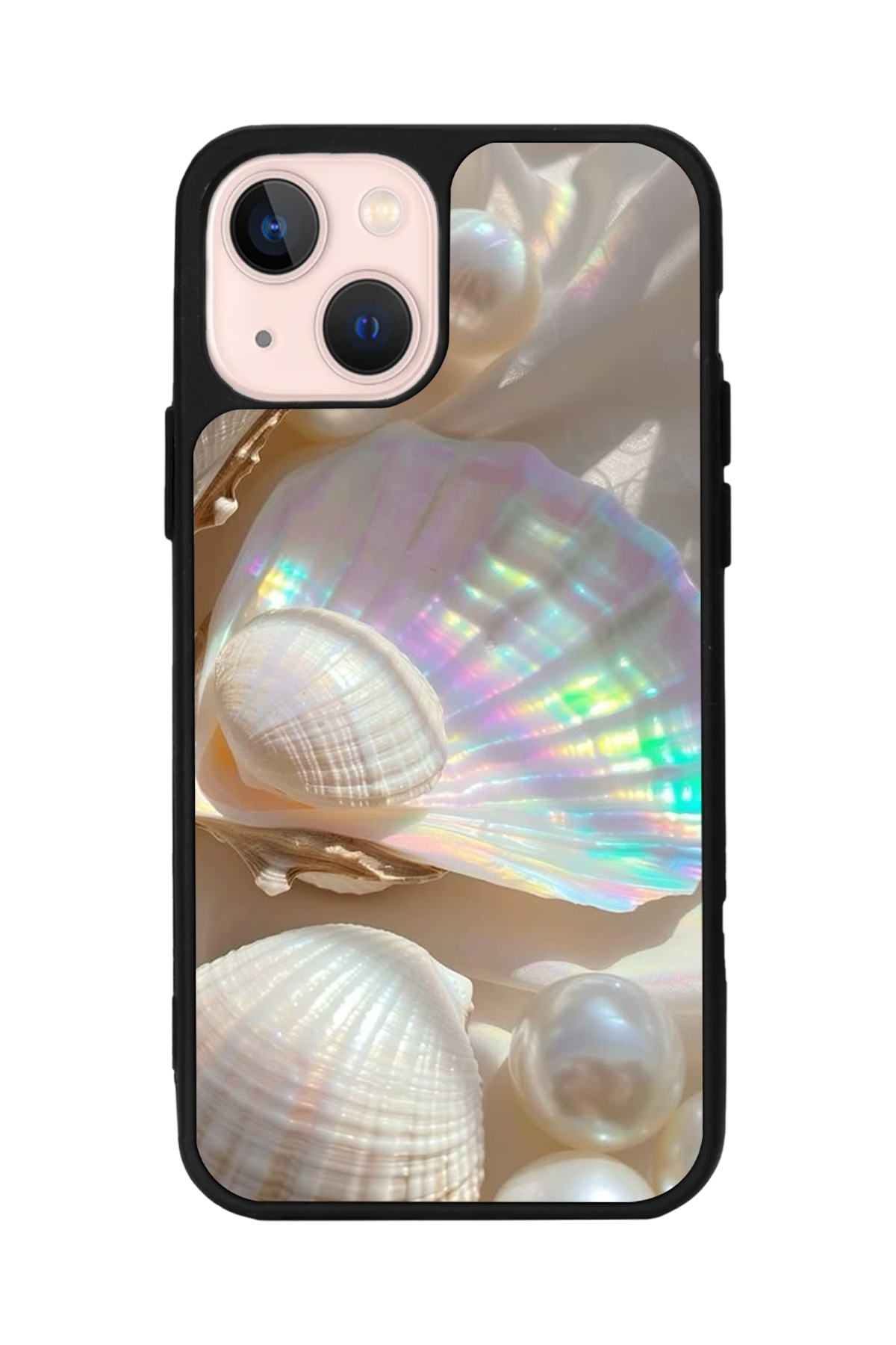 iPhone 15 Plus Uyumlu  İnci Tasarımlı Glossy Premium Kılıf