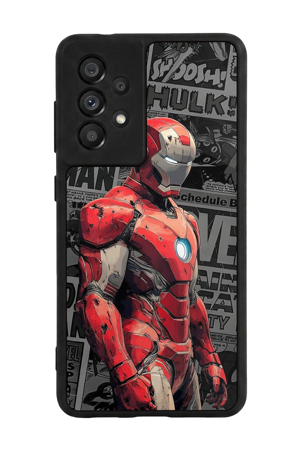 Samsung Galaxy A73 Uyumlu Iron Man ( Demir Adam ) Tasarımlı Glossy Premium Kılıf