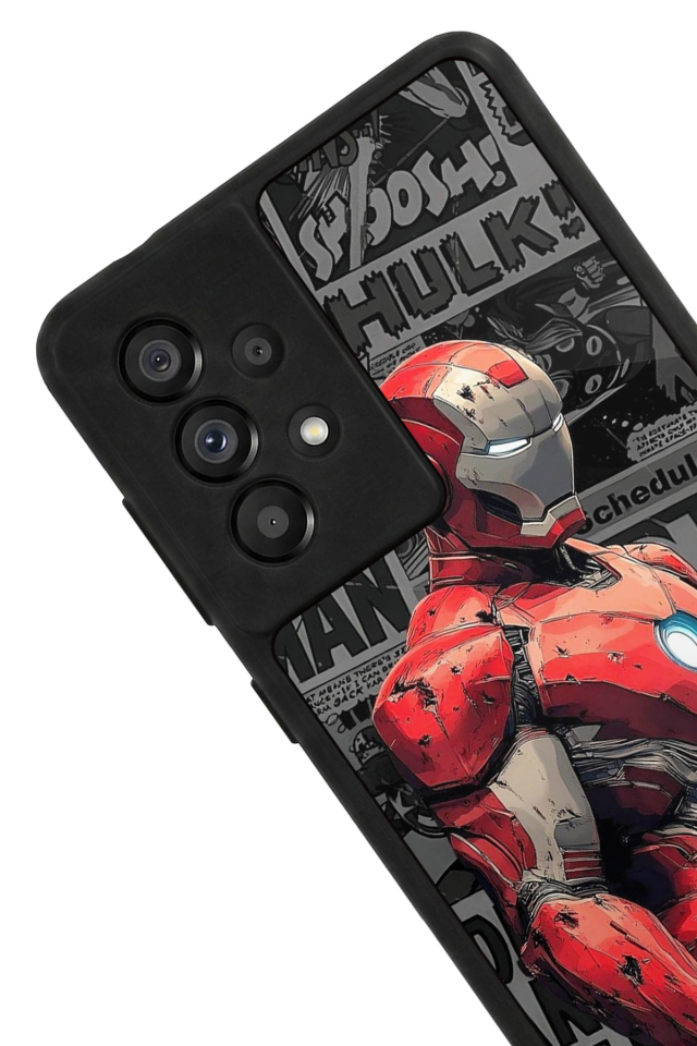 Samsung Galaxy A73 Uyumlu Iron Man ( Demir Adam ) Tasarımlı Glossy Premium Kılıf
