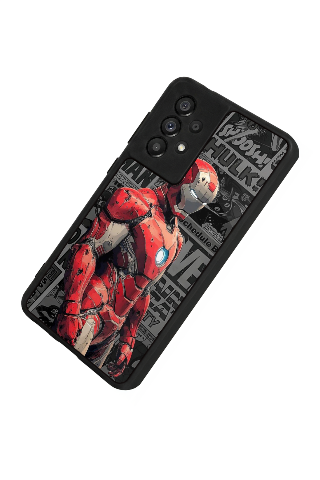 Samsung Galaxy A73 Uyumlu Iron Man ( Demir Adam ) Tasarımlı Glossy Premium Kılıf
