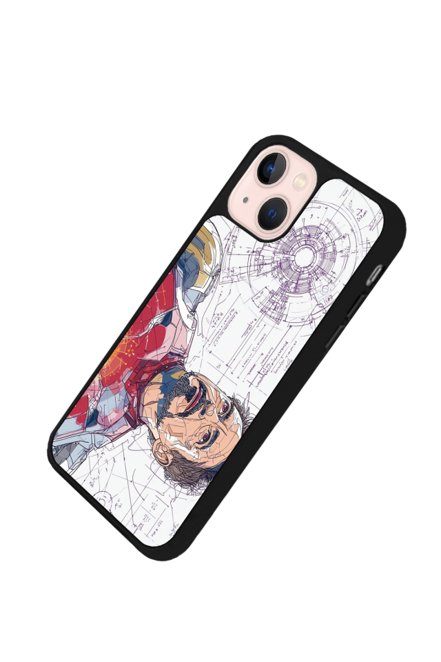 iPhone 14 Plus Uyumlu Iron Man ( Demir Adam ) Tasarımlı Glossy Premium Kılıf