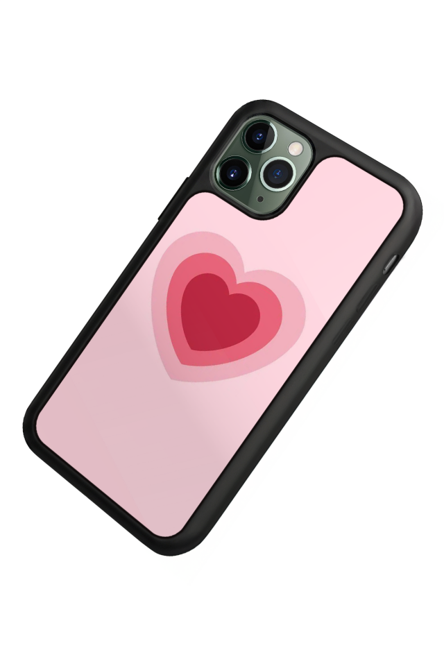 iPhone 11 Pro Max Uyumlu Kalp Love Tasarımlı Glossy Premium Kılıf