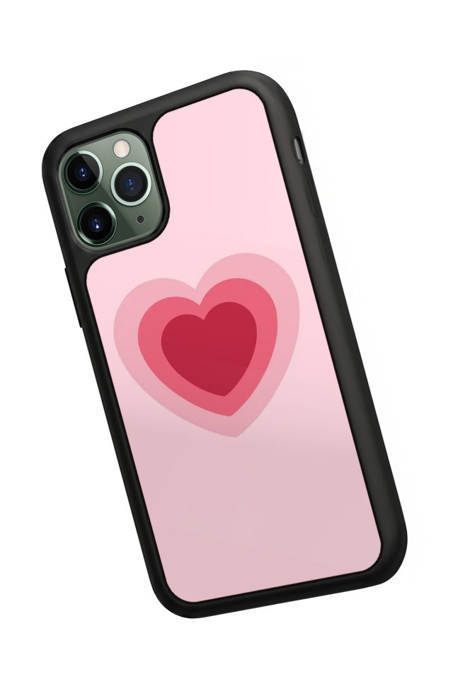 iPhone 11 Pro Max Uyumlu Kalp Love Tasarımlı Glossy Premium Kılıf