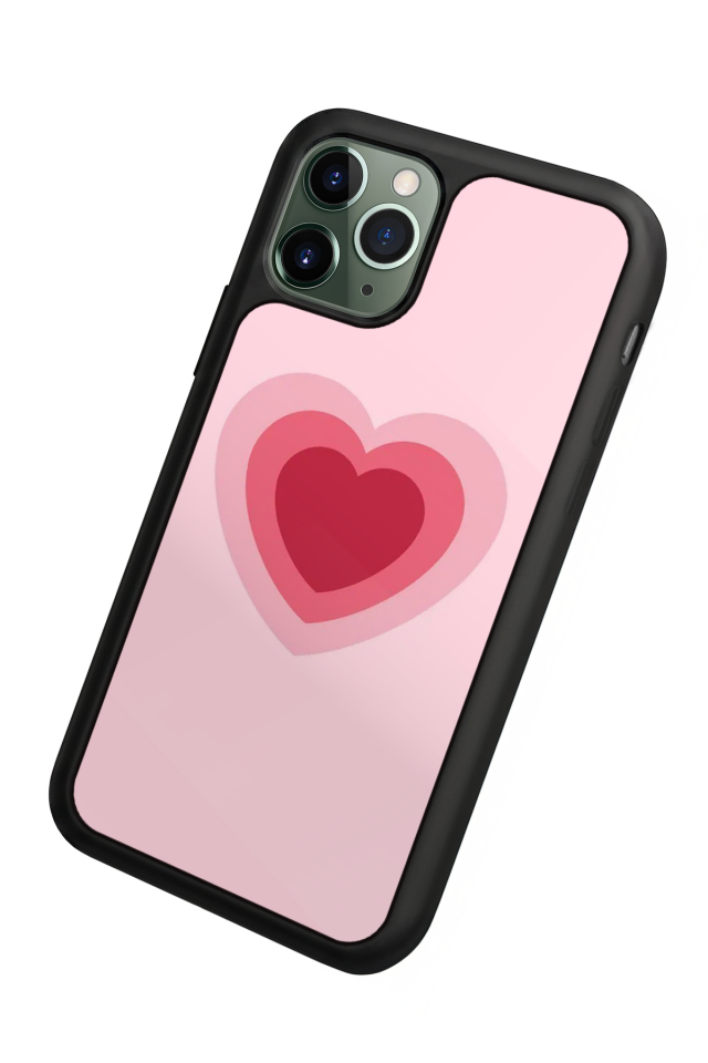 iPhone 11 Pro Max Uyumlu Kalp Love Tasarımlı Glossy Premium Kılıf
