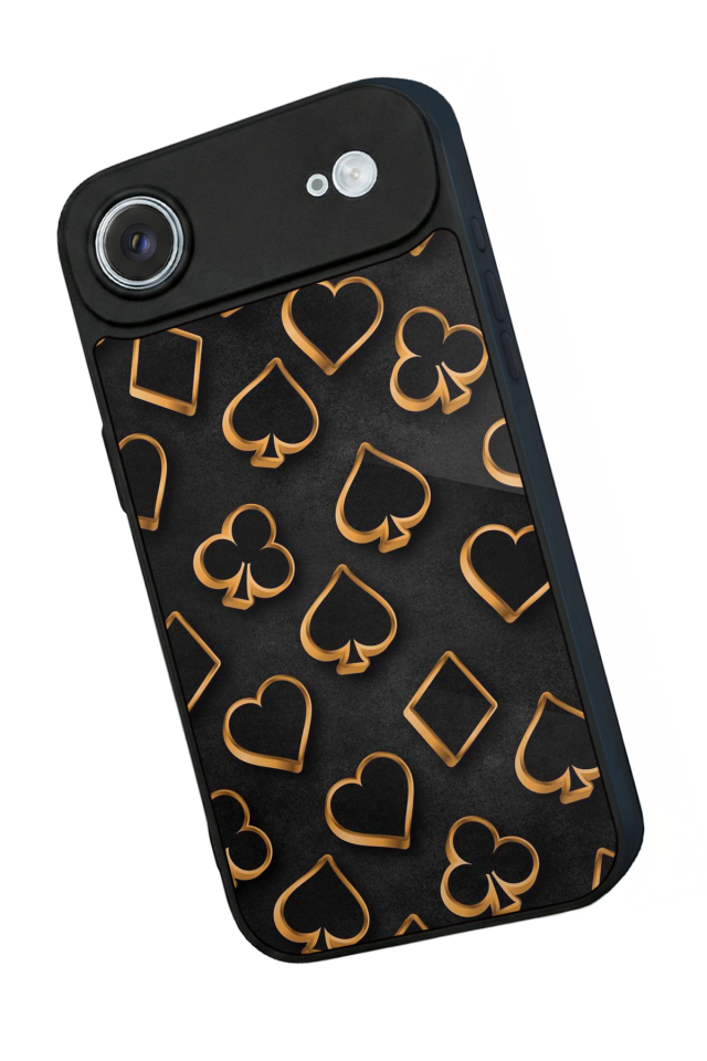 iPhone 17 Air Uyumlu Kart Tasarımlı Glossy Premium Kılıf