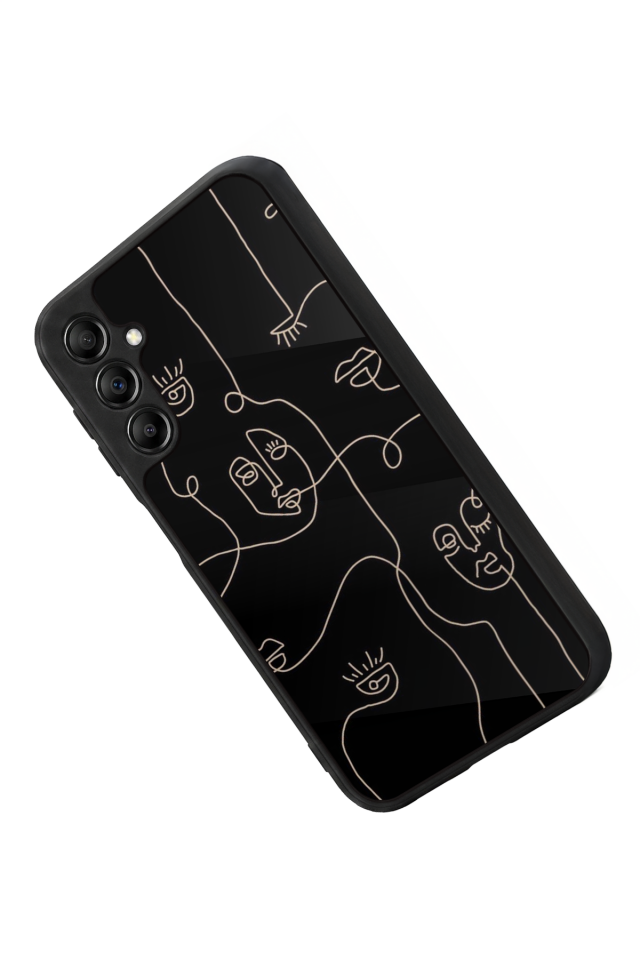 Samsung Galaxy A14 Uyumlu Line Art Tasarımlı Glossy Premium Kılıf