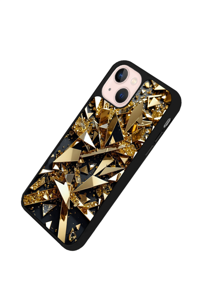 iPhone 13/14 Uyumlu Mermer Marble Tasarımlı Glossy Premium Kılıf