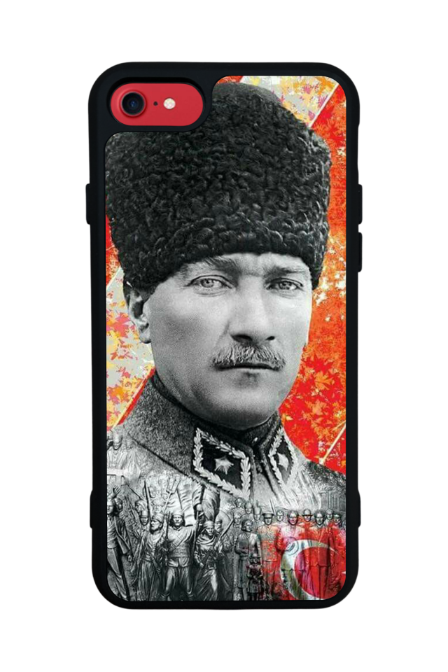 iPhone SE Uyumlu Mustafa Kemal Ataturk Tasarımlı Glossy Premium Kılıf
