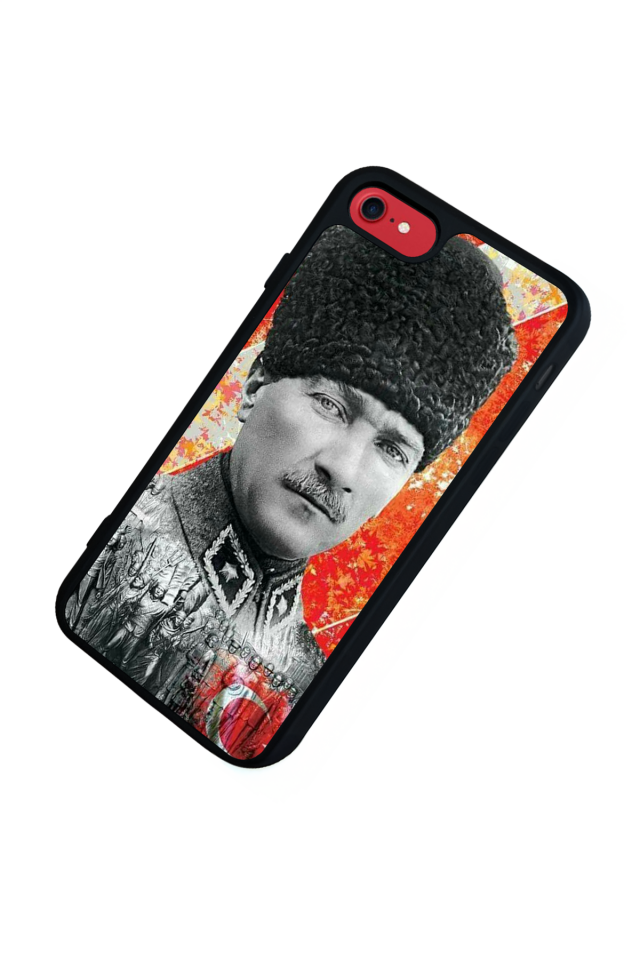 iPhone SE Uyumlu Mustafa Kemal Ataturk Tasarımlı Glossy Premium Kılıf
