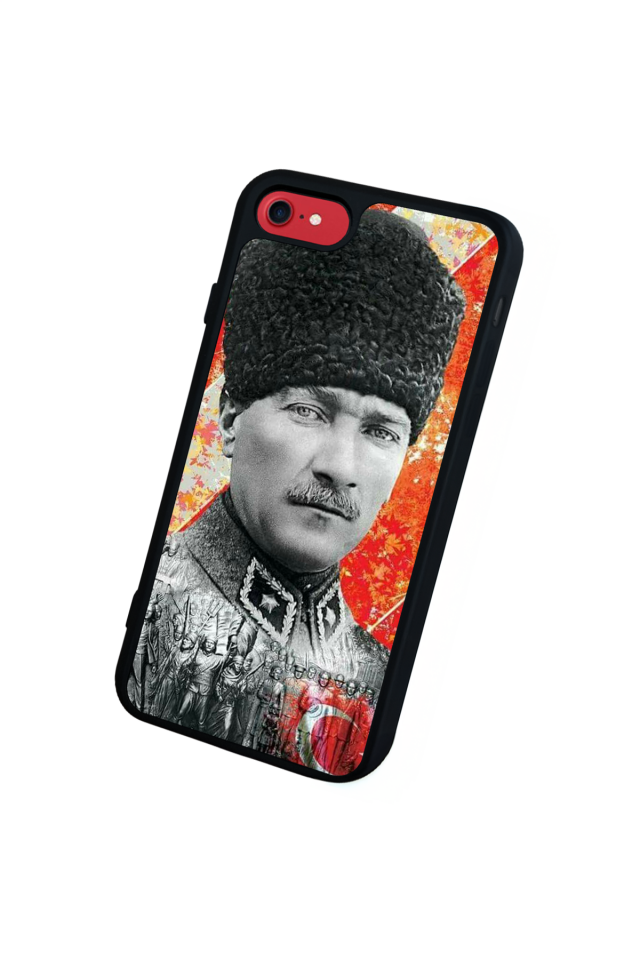 iPhone SE Uyumlu Mustafa Kemal Ataturk Tasarımlı Glossy Premium Kılıf