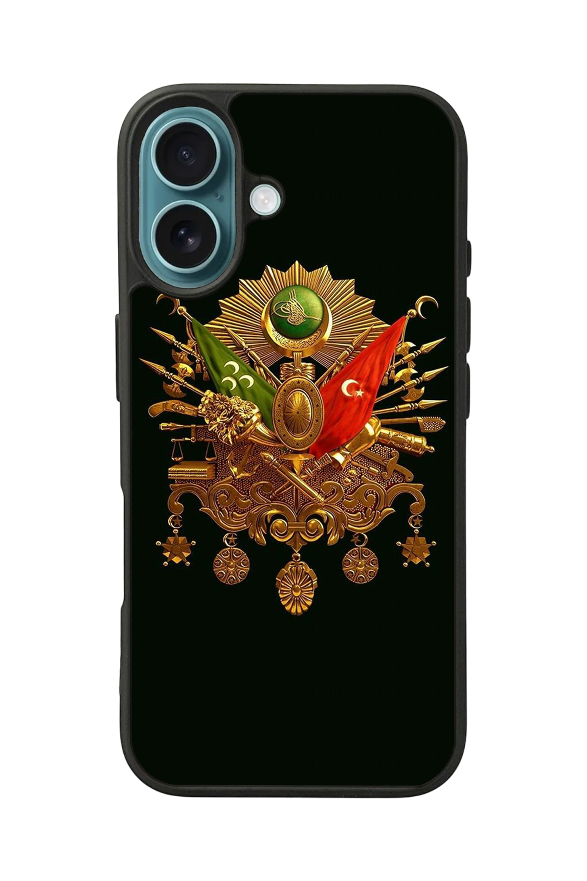 iPhone 16 Uyumlu Osmanli Tugrasi Tasarımlı Glossy Premium Kılıf