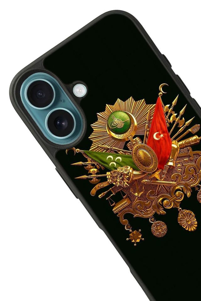 iPhone 16 Uyumlu Osmanli Tugrasi Tasarımlı Glossy Premium Kılıf