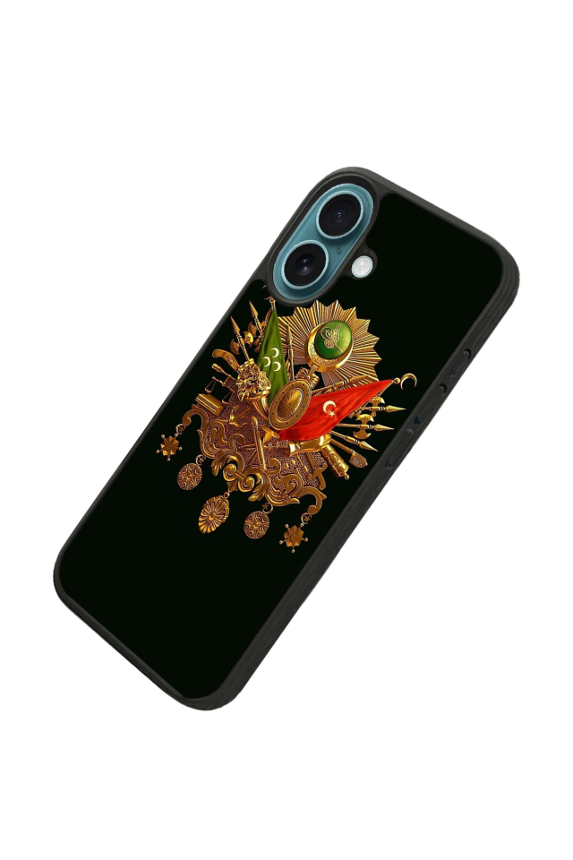 iPhone 16 Uyumlu Osmanli Tugrasi Tasarımlı Glossy Premium Kılıf