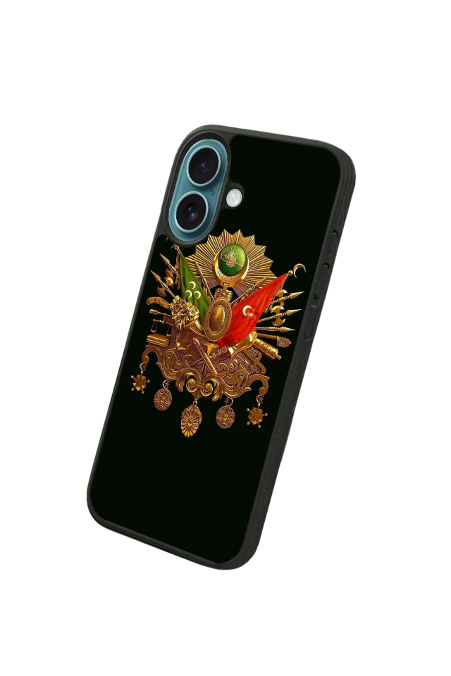 iPhone 16 Uyumlu Osmanli Tugrasi Tasarımlı Glossy Premium Kılıf