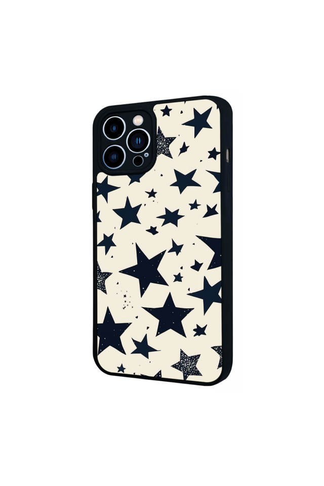 iPhone 13 Pro Max Uyumlu Retro Yildizlar Tasarımlı Glossy Premium Kılıf