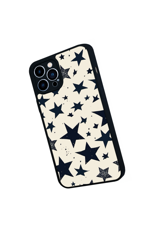 iPhone 13 Pro Max Uyumlu Retro Yildizlar Tasarımlı Glossy Premium Kılıf