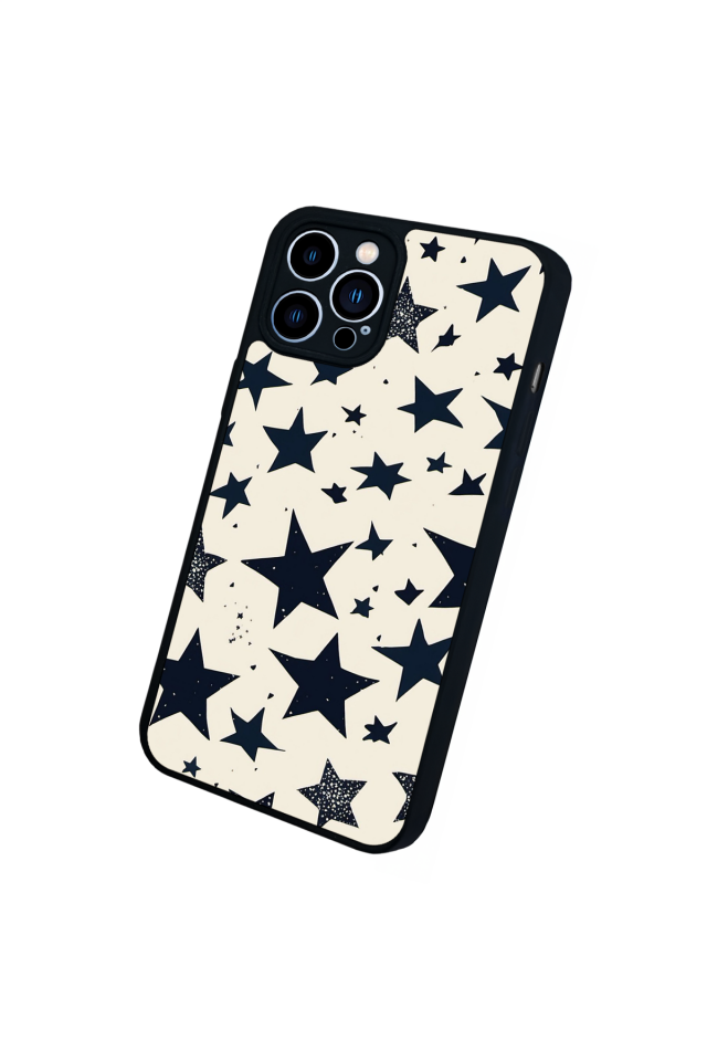 iPhone 13 Pro Max Uyumlu Retro Yildizlar Tasarımlı Glossy Premium Kılıf