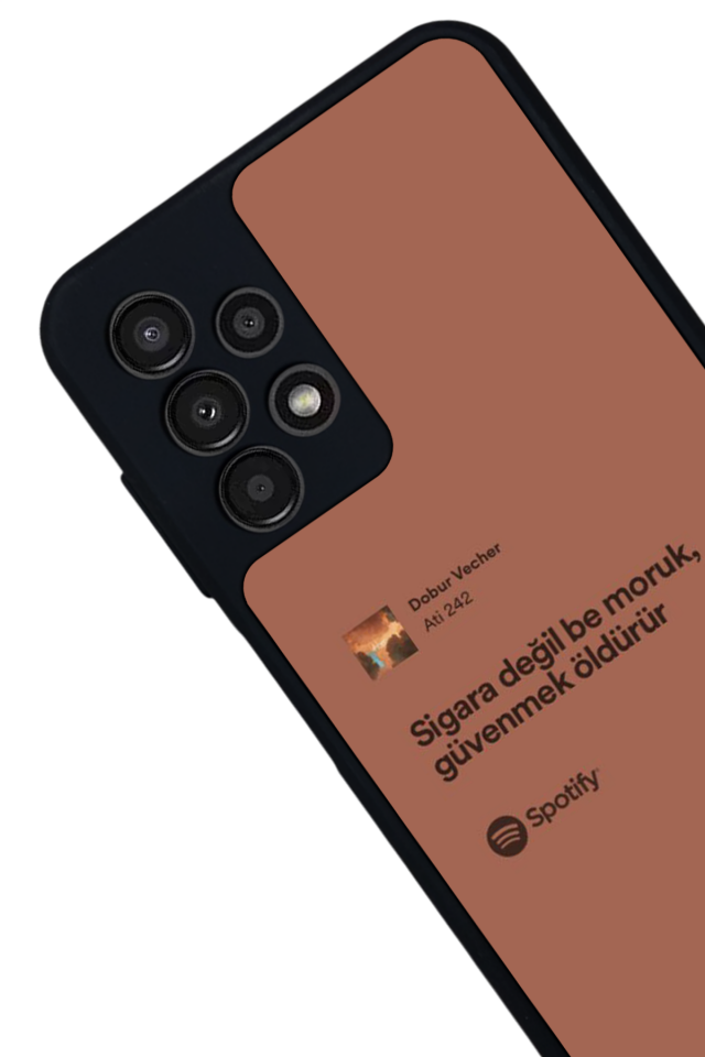 Samsung Galaxy A13 Uyumlu Sarki Sozleri Tasarımlı Glossy Premium Kılıf