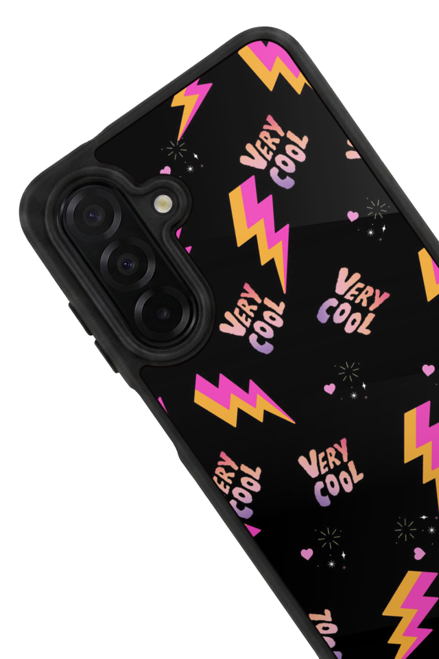 Samsung Galaxy A56 Uyumlu Simsek Tasarımlı Glossy Premium Kılıf