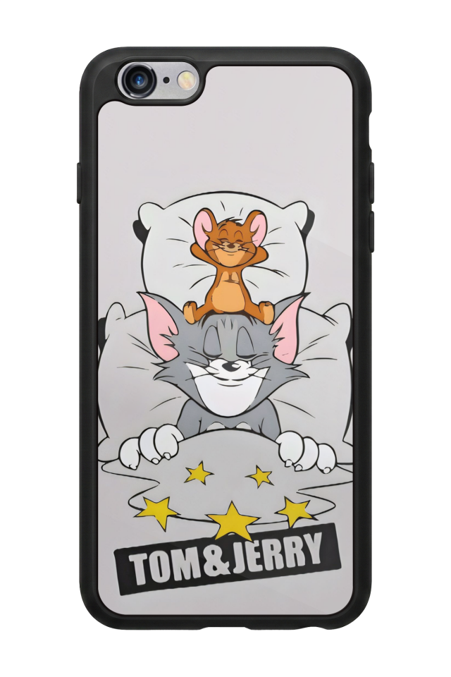 iPhone 6s Plus Uyumlu Tom And Jerry Tasarımlı Glossy Premium Kılıf