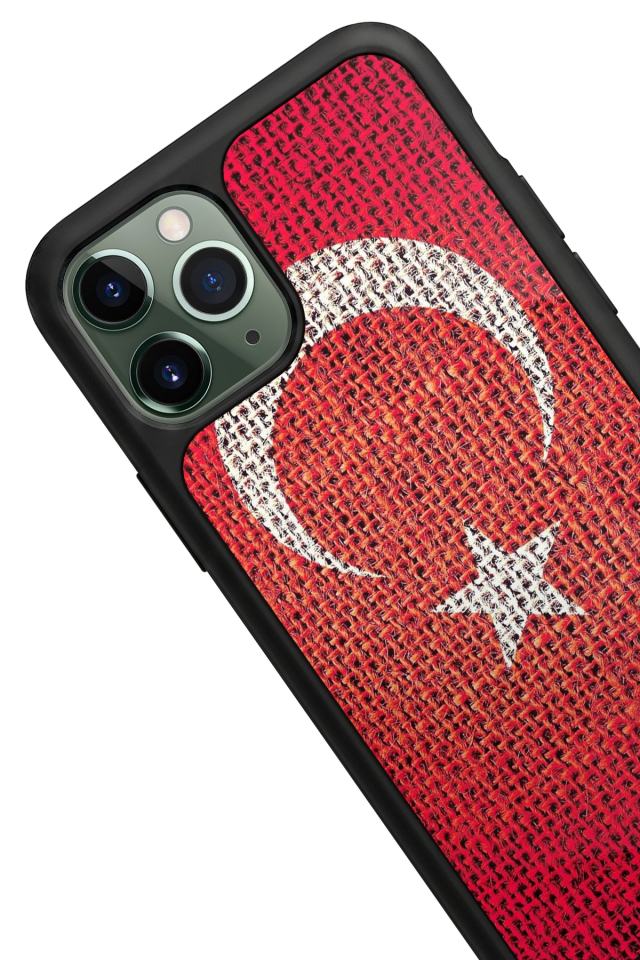 iPhone 11 Pro Uyumlu Türk Bayragi Tasarımlı Glossy Premium Kılıf