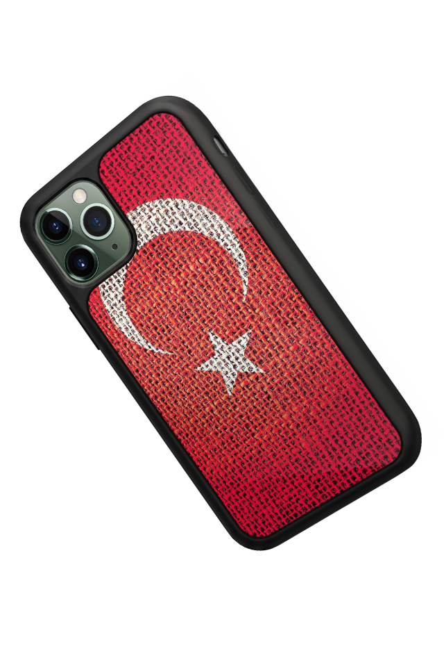 iPhone 11 Pro Uyumlu Türk Bayragi Tasarımlı Glossy Premium Kılıf
