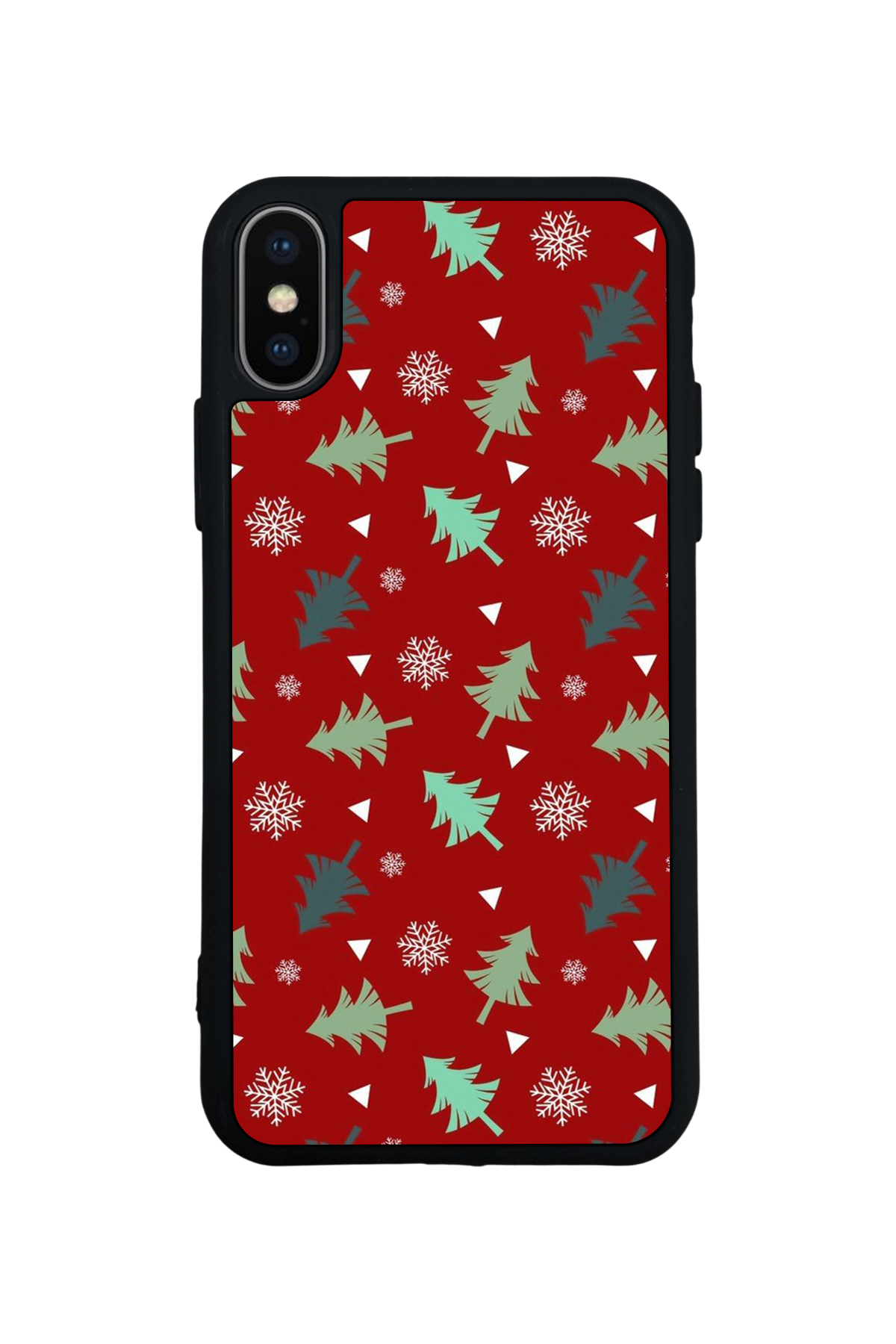 iPhone X/ XS Uyumlu Yilbasi Christmas Tasarımlı Glossy Premium Kılıf