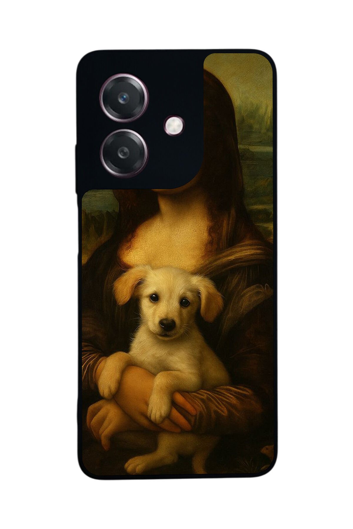 Oppo A3 5G Uyumlu Monalisa Tasarımlı Glossy Premium Kılıf