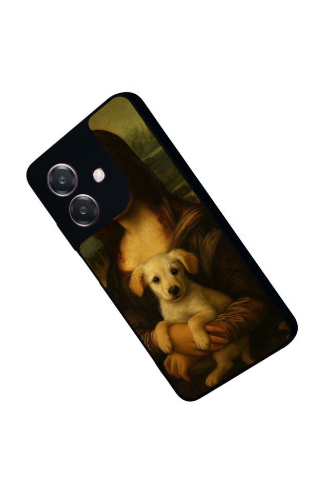 Oppo A3 5G Uyumlu Monalisa Tasarımlı Glossy Premium Kılıf