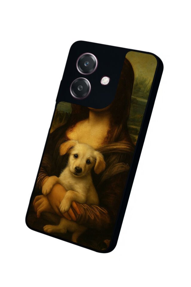Oppo A3 5G Uyumlu Monalisa Tasarımlı Glossy Premium Kılıf