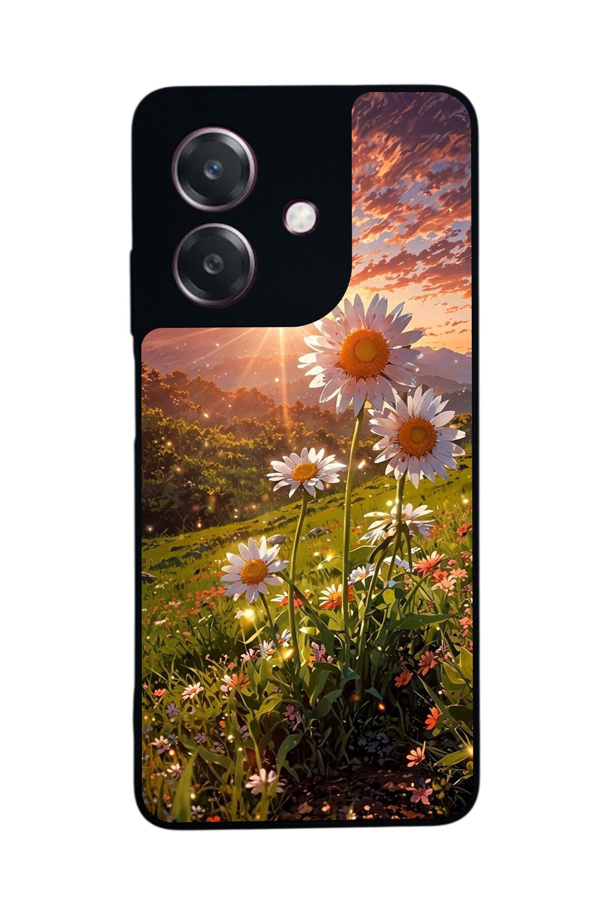 Oppo A3 5G Uyumlu Cicek Tasarımlı Glossy Premium Kılıf