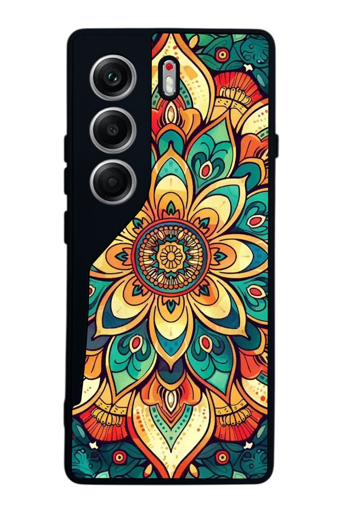 Tecno Camon 40 Uyumlu Mandala Tasarımlı Glossy Premium Kılıf