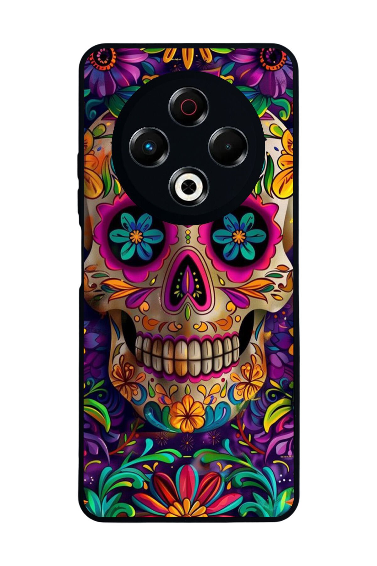 Tecno Spark 30 Uyumlu KuruKafa Tasarımlı Glossy Premium Kılıf