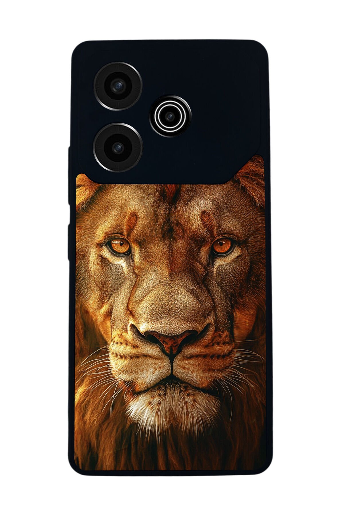 Tecno Pova 6 Uyumlu Aslan Tasarımlı Glossy Premium Kılıf