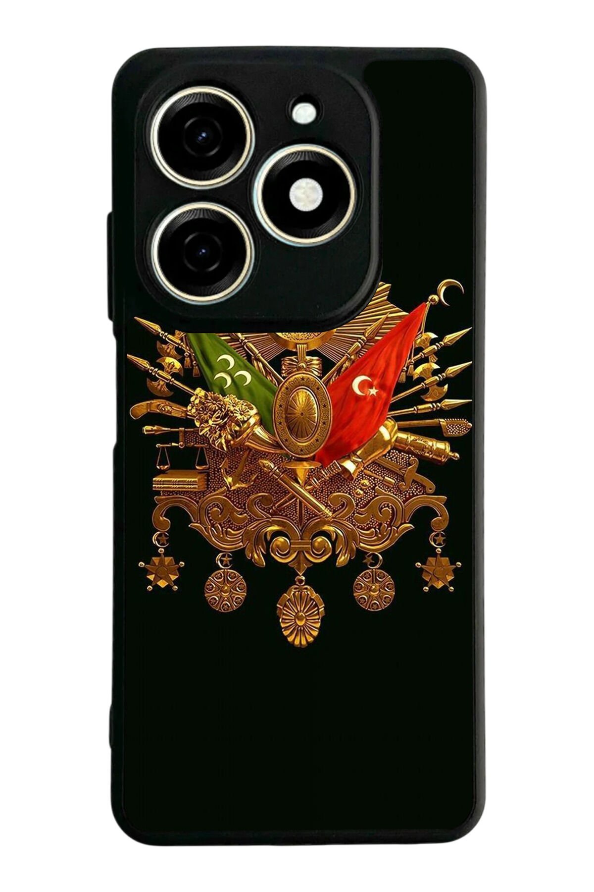 Infınıx Smart 8 Pro Uyumlu Osmanli Tugrasi Tasarımlı Glossy Premium Kılıf