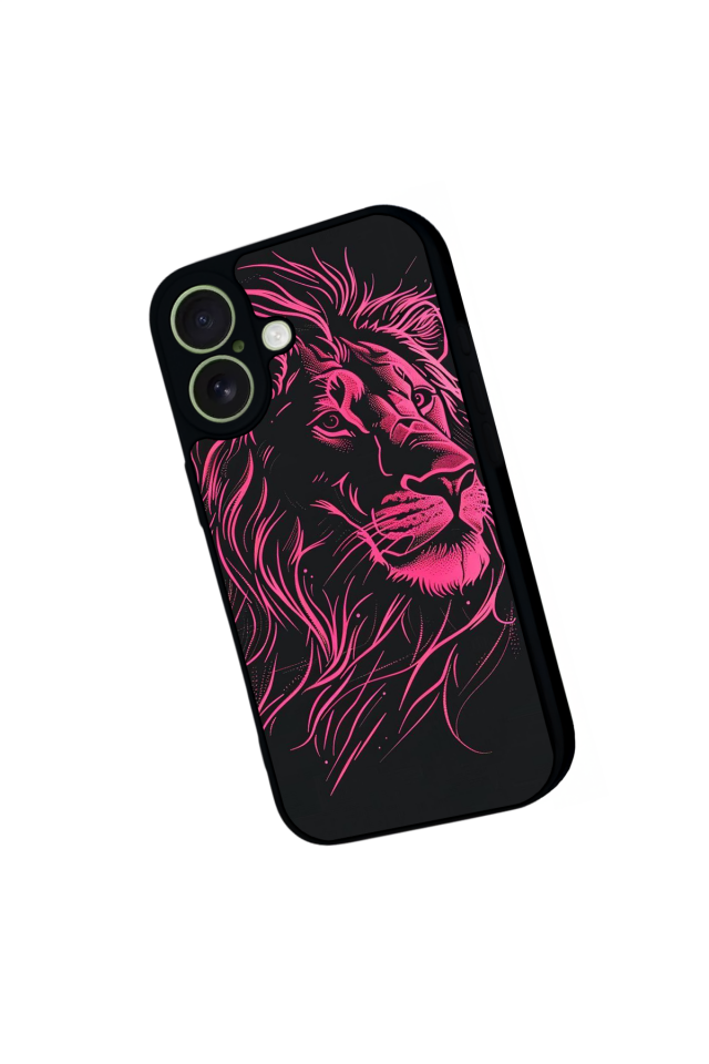 iPhone 17 Uyumlu Aslan Tasarımlı Glossy Premium Kılıf