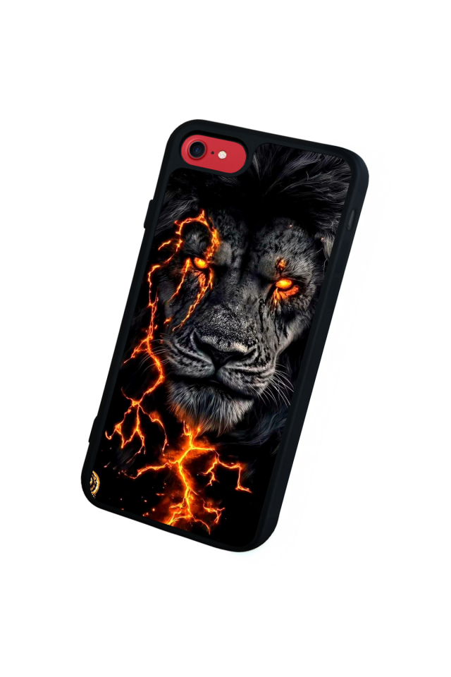 iPhone 7 Uyumlu Aslan Tasarımlı Glossy Premium Kılıf