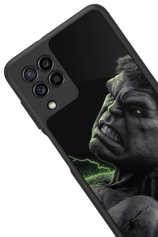 Samsung Galaxy M32 Uyumlu Hulk Tasarımlı Glossy Premium Kılıf
