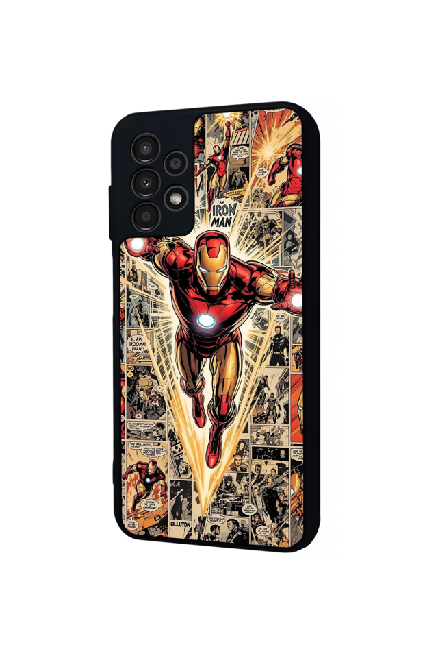 Samsung Galaxy A23 Uyumlu Iron Man ( Demir Adam ) Tasarımlı Glossy Premium Kılıf