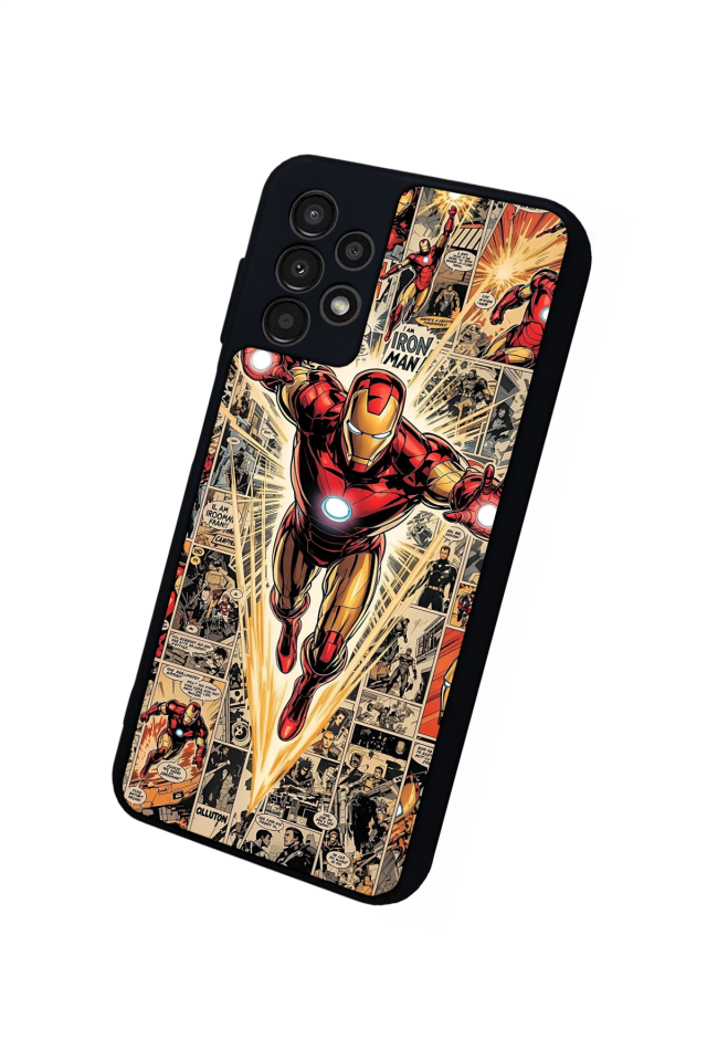 Samsung Galaxy A23 Uyumlu Iron Man ( Demir Adam ) Tasarımlı Glossy Premium Kılıf