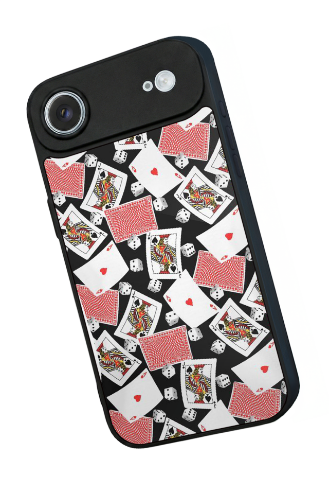 iPhone 17 Air Uyumlu Kart Tasarımlı Glossy Premium Kılıf