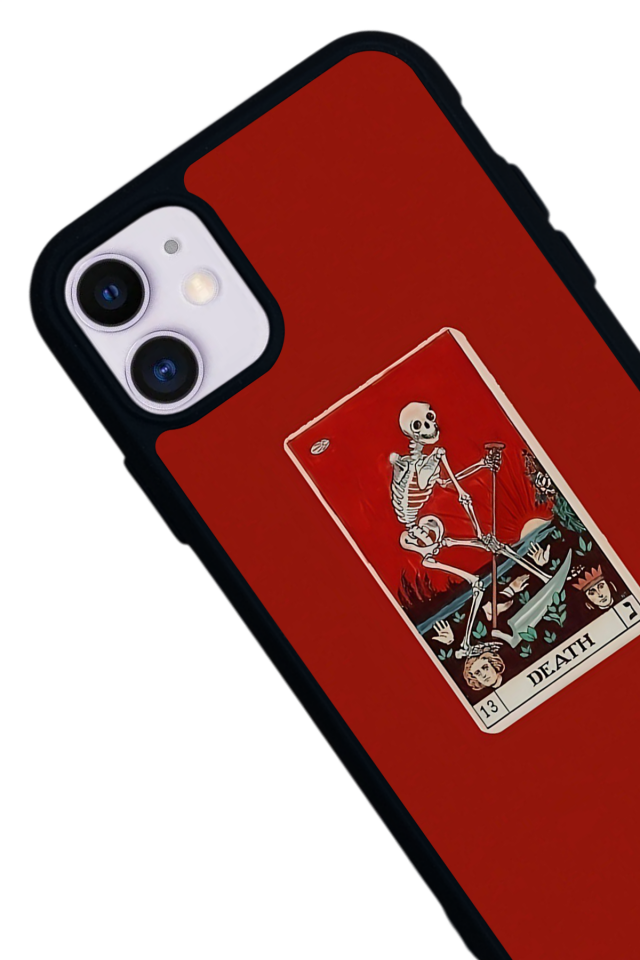 iPhone 11 Uyumlu Kirmizi Tasarımlı Glossy Premium Kılıf